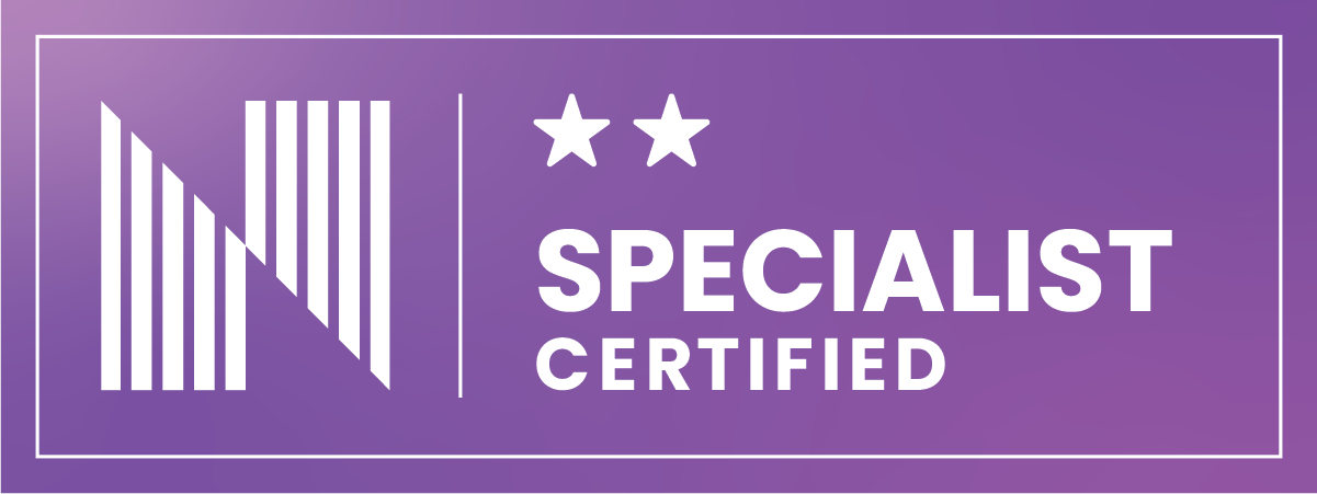 Professional Pathway certification badge for the NIVOMAX Specialist pathway.